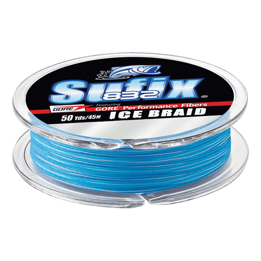 SUFIX 832 ADVANCED ICE BRAID FISHING LINE 50YD ICE CAMO 4LBS