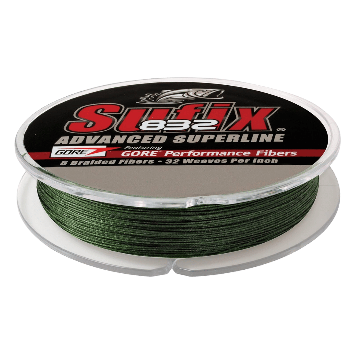 SUFIX 832 BRAID 150YD - 40 LBS LOW VIS GREEN FISHING LINE