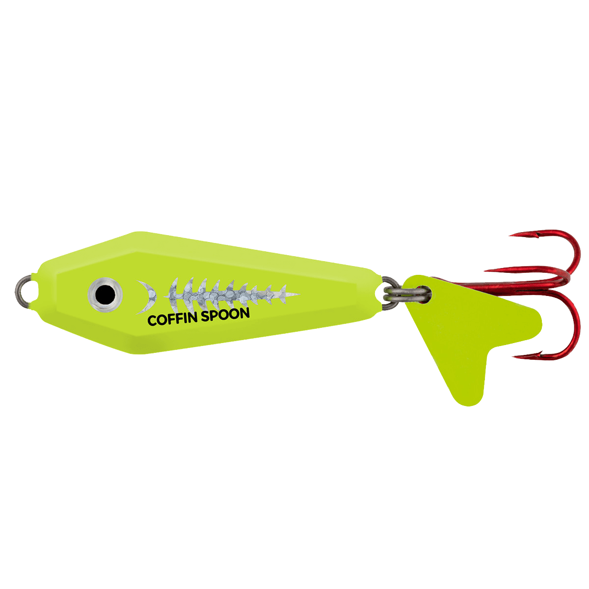 NORTHLAND BUCK-SHOT COFFIN SPOON
Super Glo Exo Chartreuse