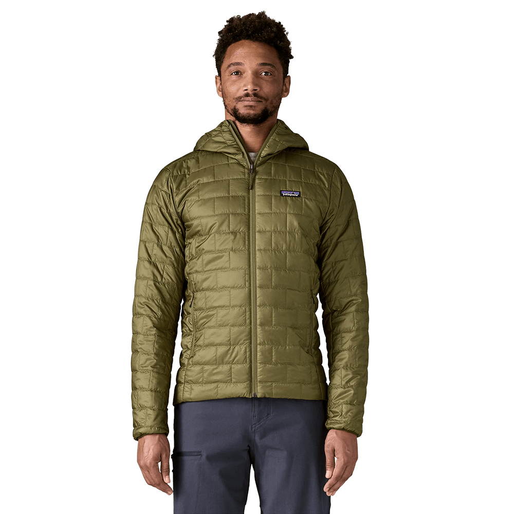 PATAGONIA 7990 MENS NANO PUFF HOODY - POND GREEN
Front View