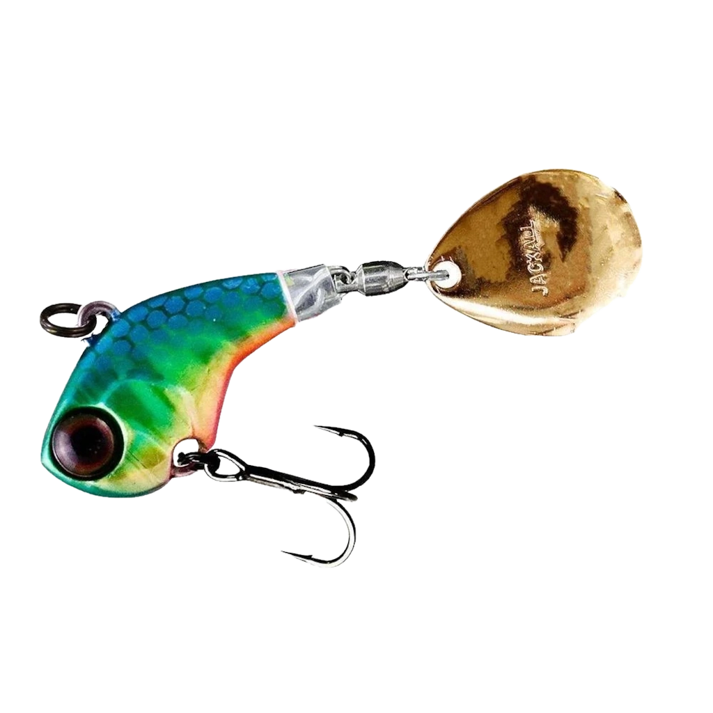 DERACOUP TAIL SPIN JIG - 3/4oz - HL Lime Gold