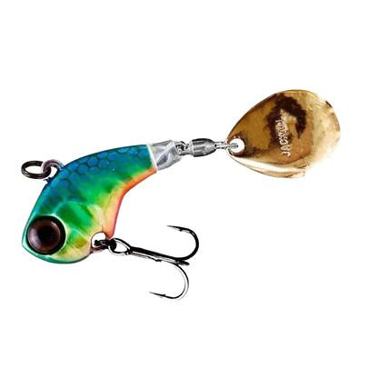 DERACOUP TAIL SPIN JIG - 3/4oz - HL Lime Gold