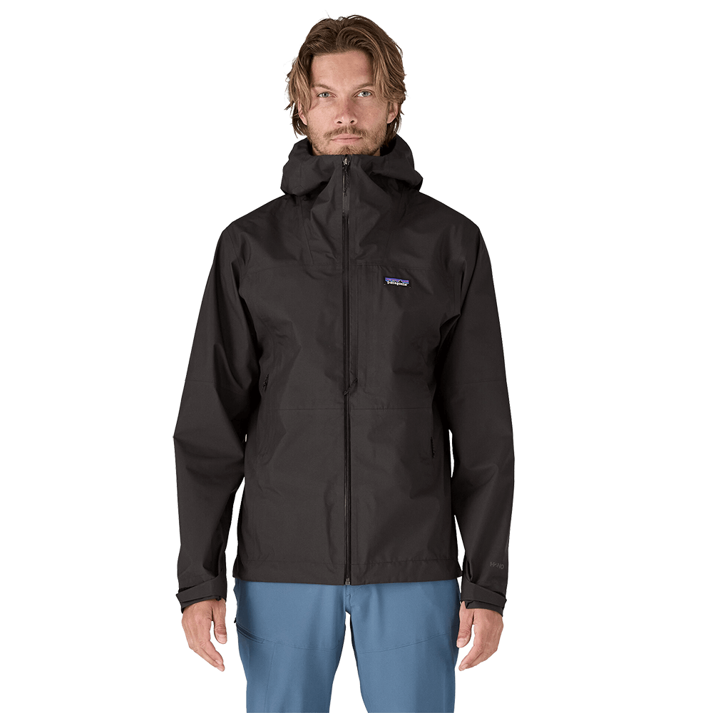 BOULDER FORK RAIN JACKET wearing it