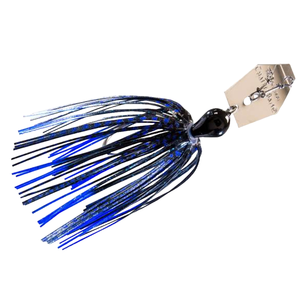 THE ORIGINAL CHATTERBAIT BLUE/BLACK 3/8OZ