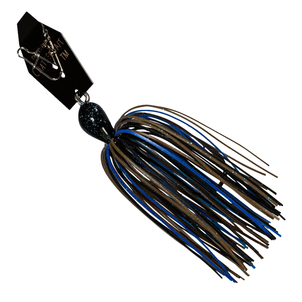 chatterbait jackhammer fishing lure Z Man Jack Hammer Chatterbait 3/4 oz. Black Blue