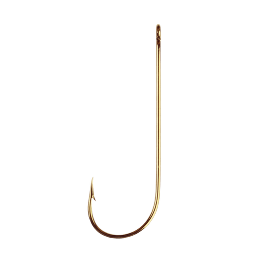 EAGLECLAW ABERDEEN HOOK LIGHT WIRE NON-OFFSET 100PK SIZE 4 BRONZE