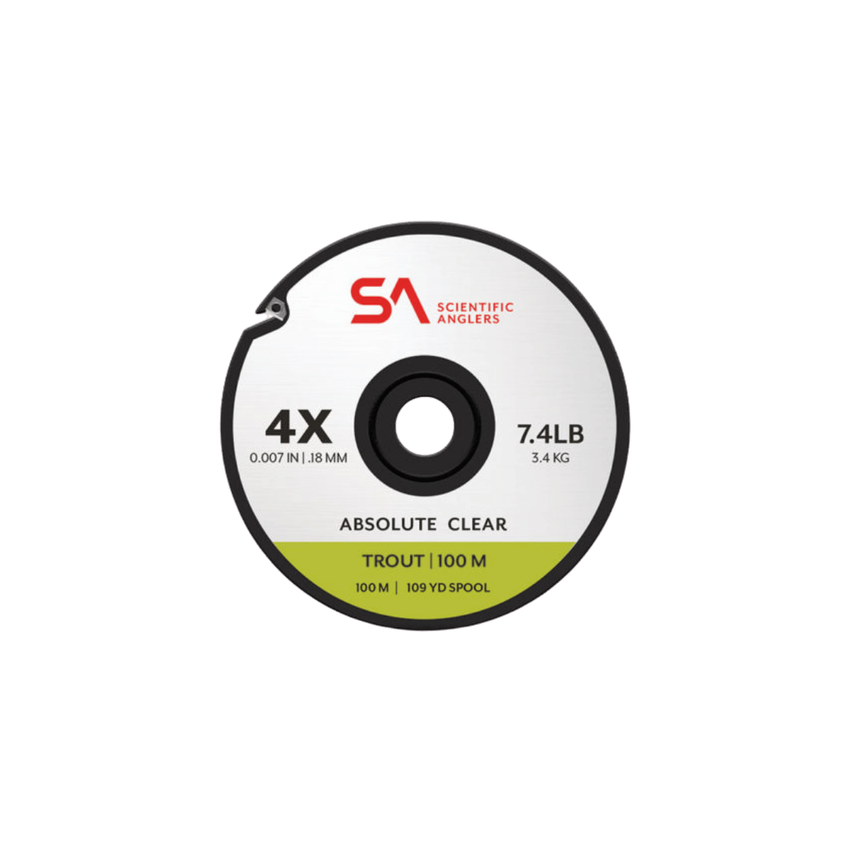 SCIENTIFIC ANGLERS ABSOLUTE FC TROUT TIPPET 100M - CLEAR