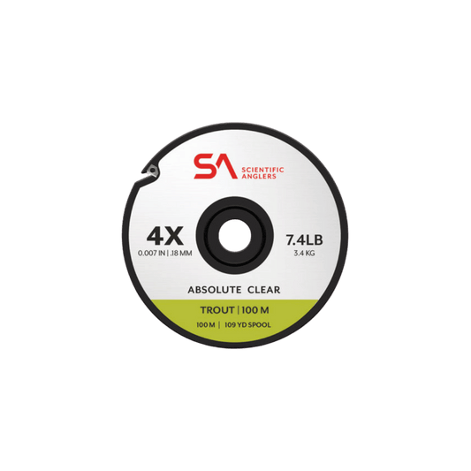 SCIENTIFIC ANGLERS ABSOLUTE FC TROUT TIPPET 100M - CLEAR