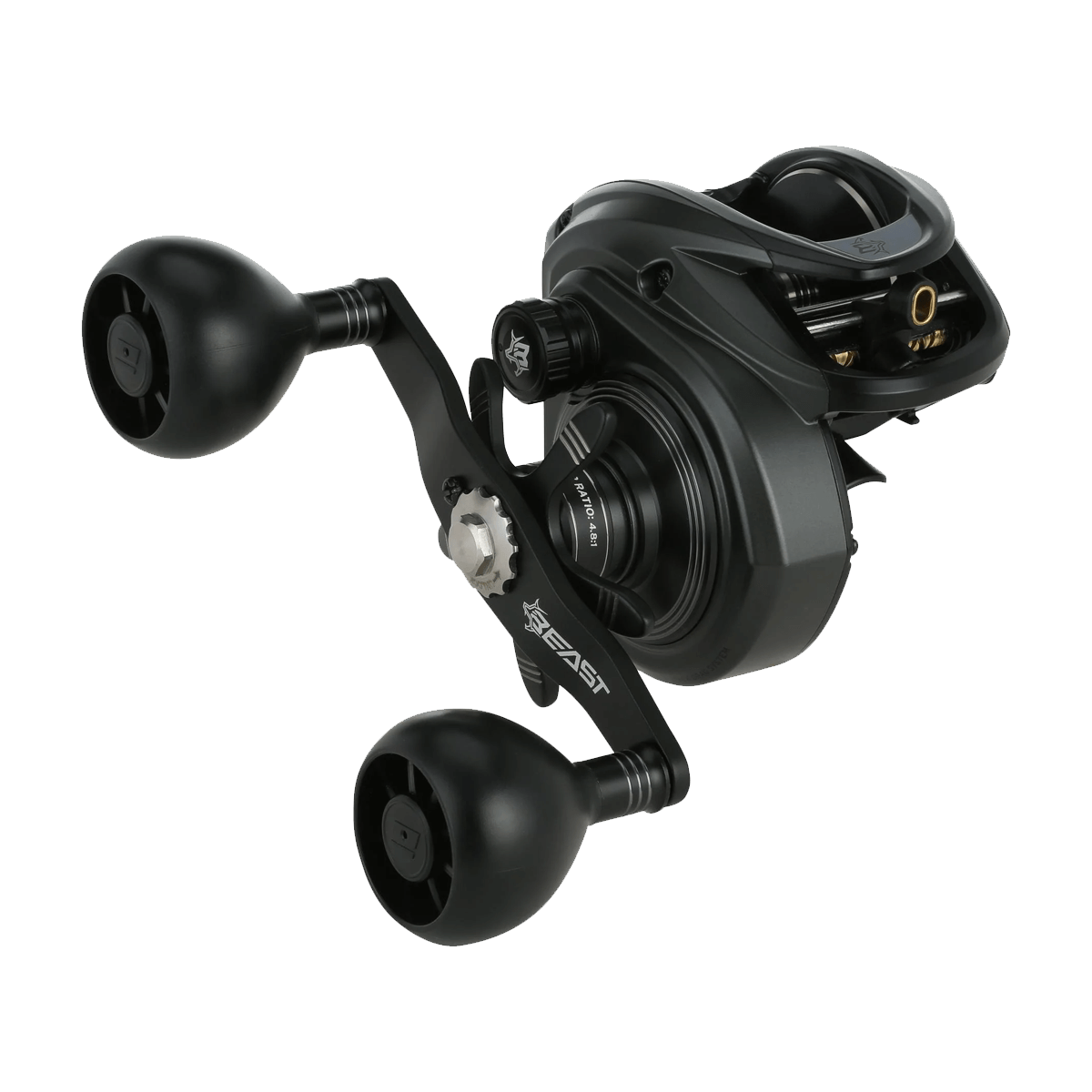 ABU GARCIA BEAST 400 LOW PROFILE REEL - REAR VIEW