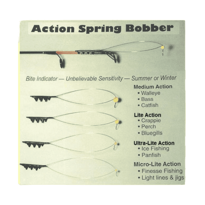 ACTION SPRING BOBBER BITE INDICATOR - LIGHT ASB3000" - SIZES