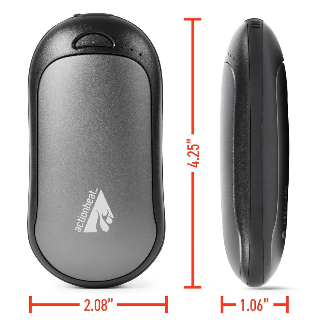 ACTIONHEAT 5V ELECTRIC HAND WARMER showing the dimensions