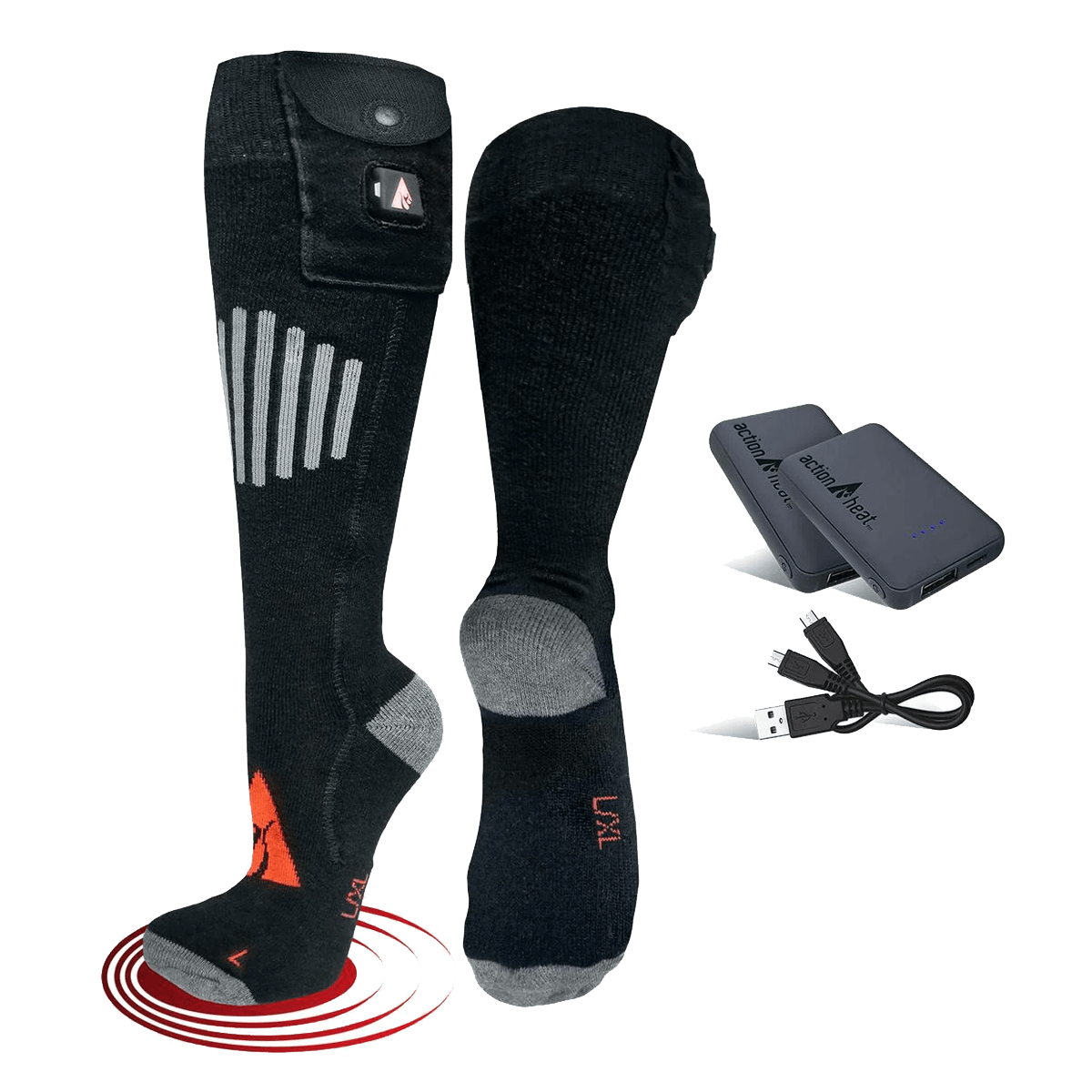 ACTION HEAT 5V WOOL BATTERY HEATED SOCKS