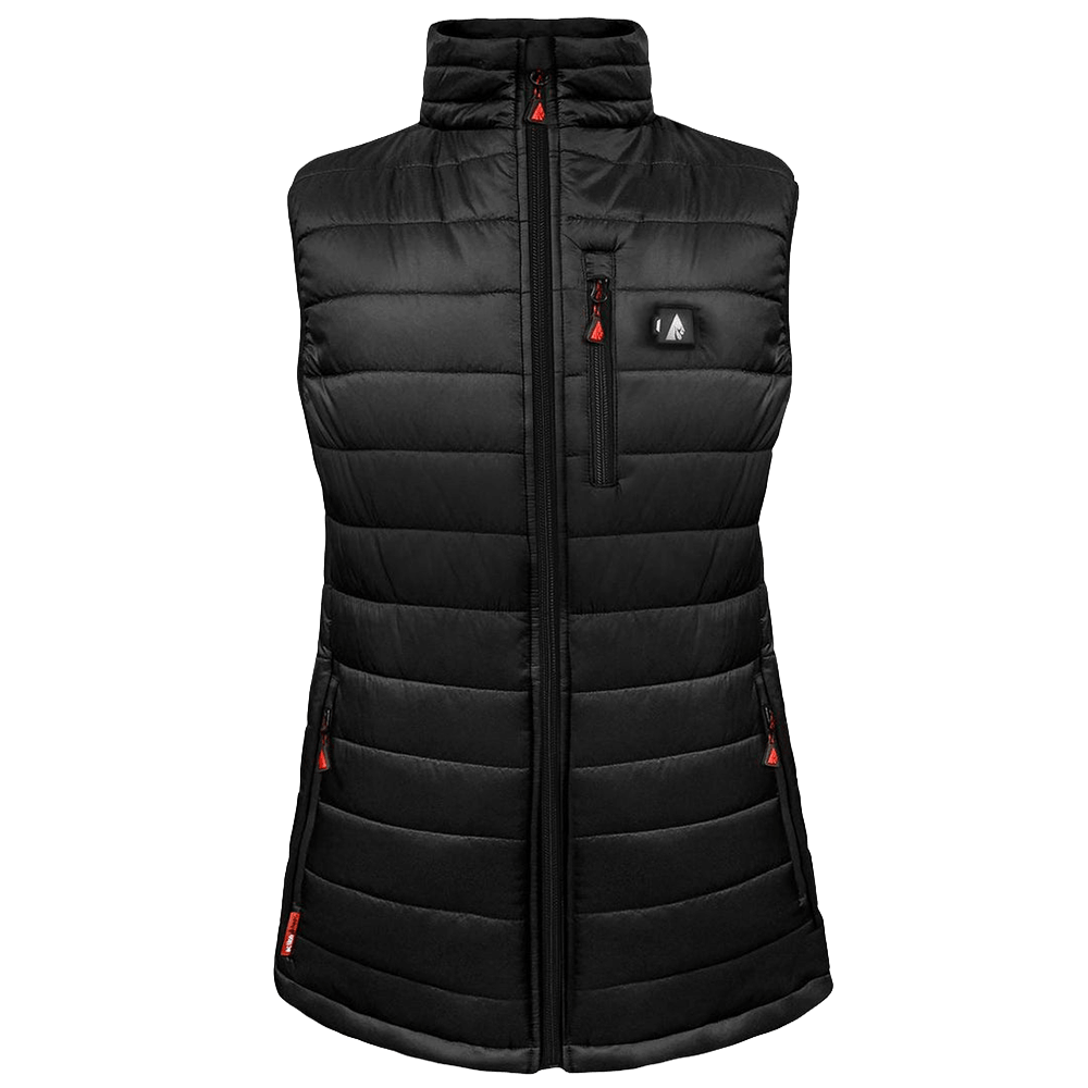 ACTIONHEAT WOMEN'S HEATED PUFFY VEST- BLACK
