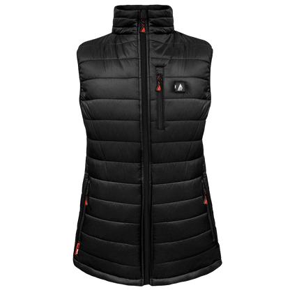 ACTIONHEAT WOMEN'S HEATED PUFFY VEST- BLACK