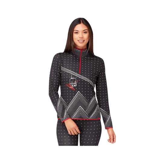 KRIMSON KLOVER WOMEN'S ADRENALINE 1/4 ZIP - BLACK