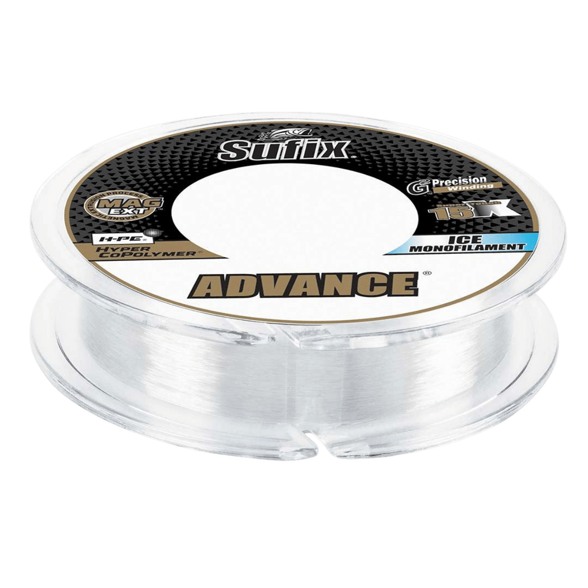 SUFIX ADVANCE ICE MONOFILAMENT 100YD CLEAR 3LBS FISHING LINE