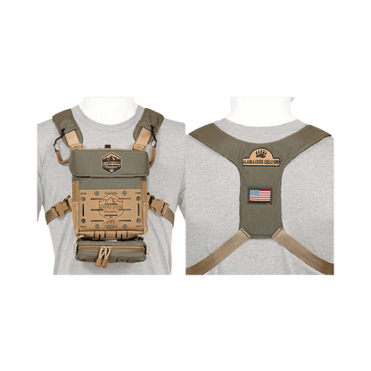 ALASKA GUIDE CREATIONS RAVUS BINO PACK - RANGER BROWN WW FRONT AND BACK
