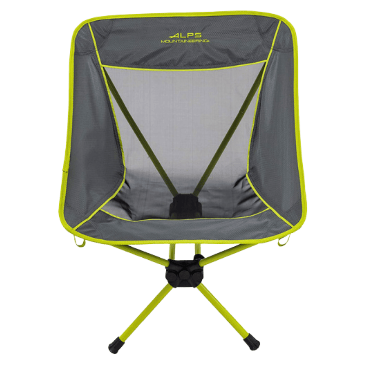 ALPS MOUNTAINEERING LIGHTWEIGHT SIMMER CHAIR - CITRUS CHARCOAL - FRONT VIEW