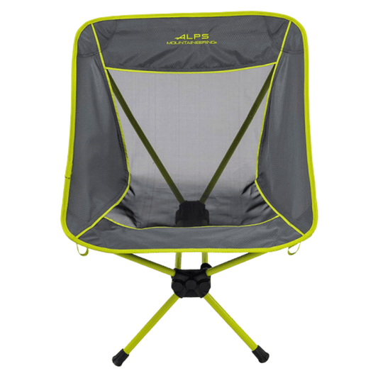 ALPS MOUNTAINEERING LIGHTWEIGHT SIMMER CHAIR - CITRUS CHARCOAL - FRONT VIEW