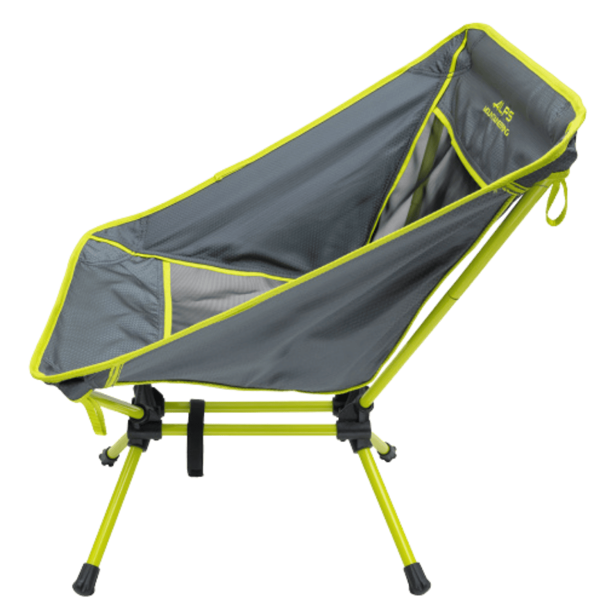 ALPS MOUNTAINEERING LIGHTWEIGHT SIMMER CHAIR - CITRUS CHARCOAL - SIDE VIEW