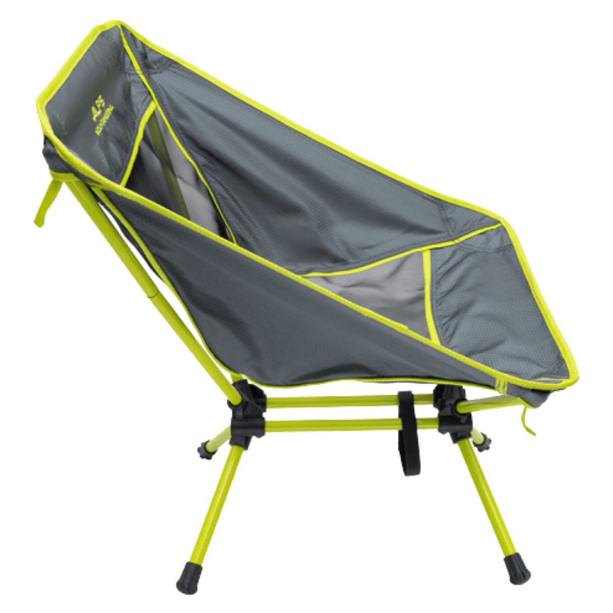 ALPS MOUNTAINEERING LIGHTWEIGHT SIMMER CHAIR - CITRUS CHARCOAL - SIDE VIEW