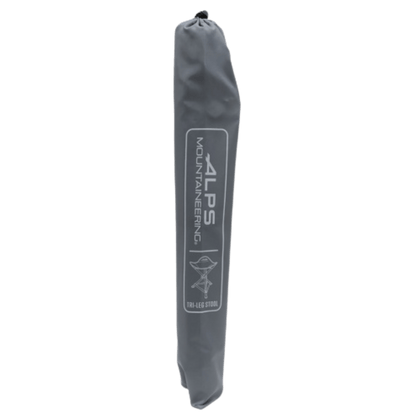 ALPSMOUNTAINEERING TRI-LEG STOOL -   GRAY OCEAN - FRONT AND PACKED VIEW