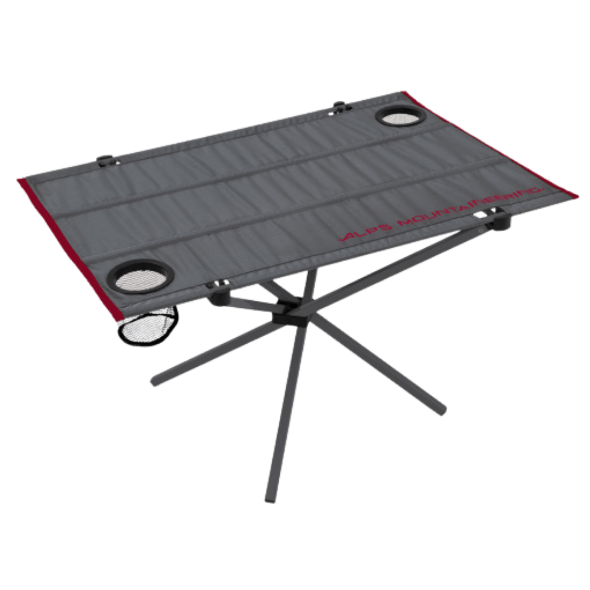 ALPS MOUNTAINEERING SIMMER COMPACT TABLE - SALSA CHARCOAL - FRONT VIEW