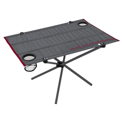 ALPS MOUNTAINEERING SIMMER COMPACT TABLE - SALSA CHARCOAL - FRONT VIEW