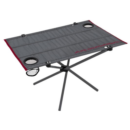 ALPS MOUNTAINEERING SIMMER COMPACT TABLE - SALSA CHARCOAL - FRONT VIEW