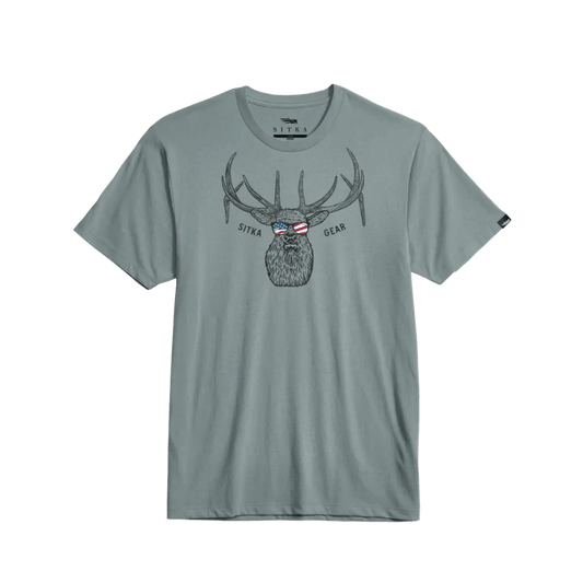 SITKA MEN'S AMERICAN ELK TEE - SURF BLUE