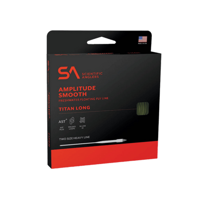 SCIENTIFIC ANGLERS AMPLITUDE SMOOTH TITAN LONG - SAGE/MOSS/DARK OLIVE - PACKAGING  VIEW