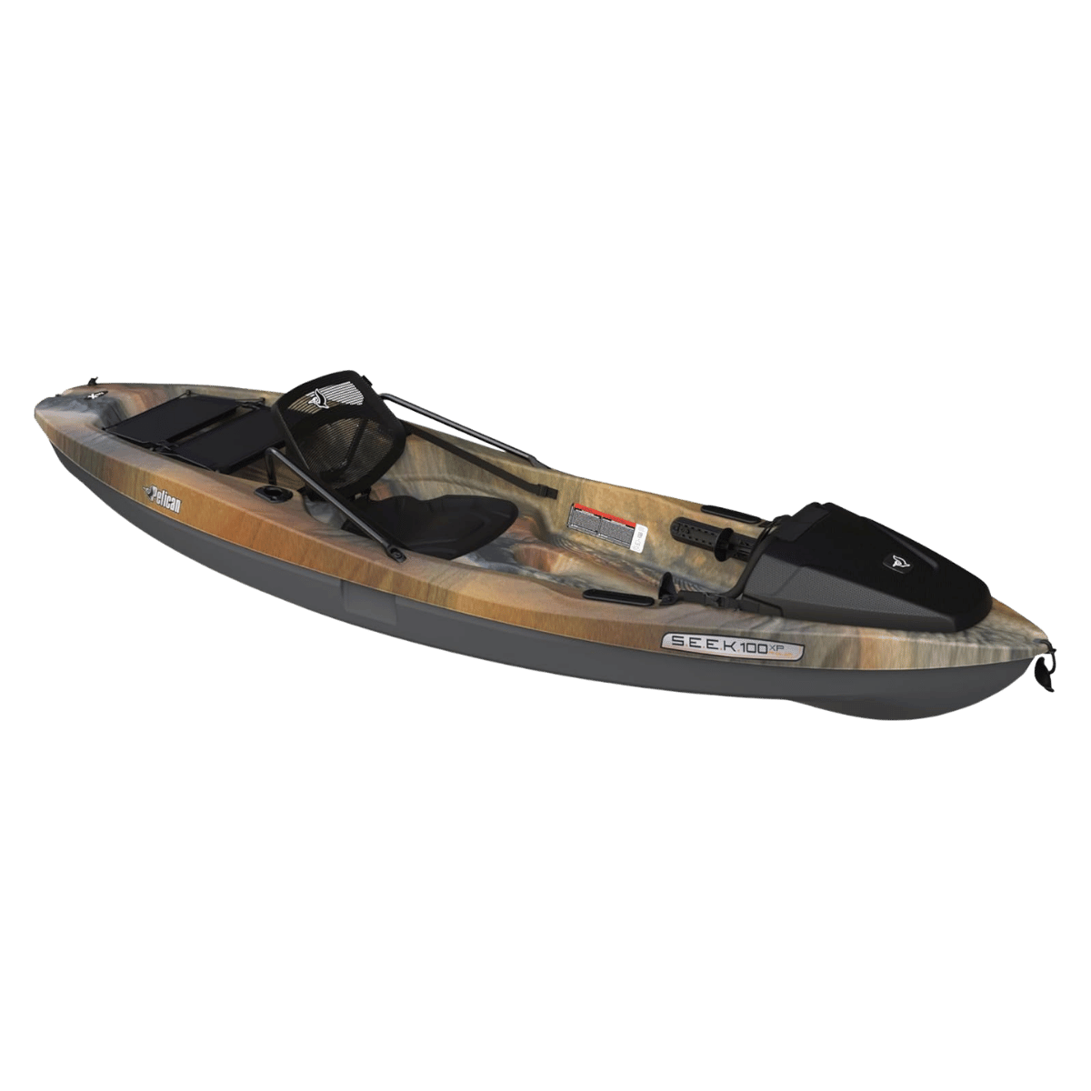 PELICAN KAYAKS S.E.E.K. 100XP ANGLER KAYAK - 10FT - OUTBACK/MAG GREY