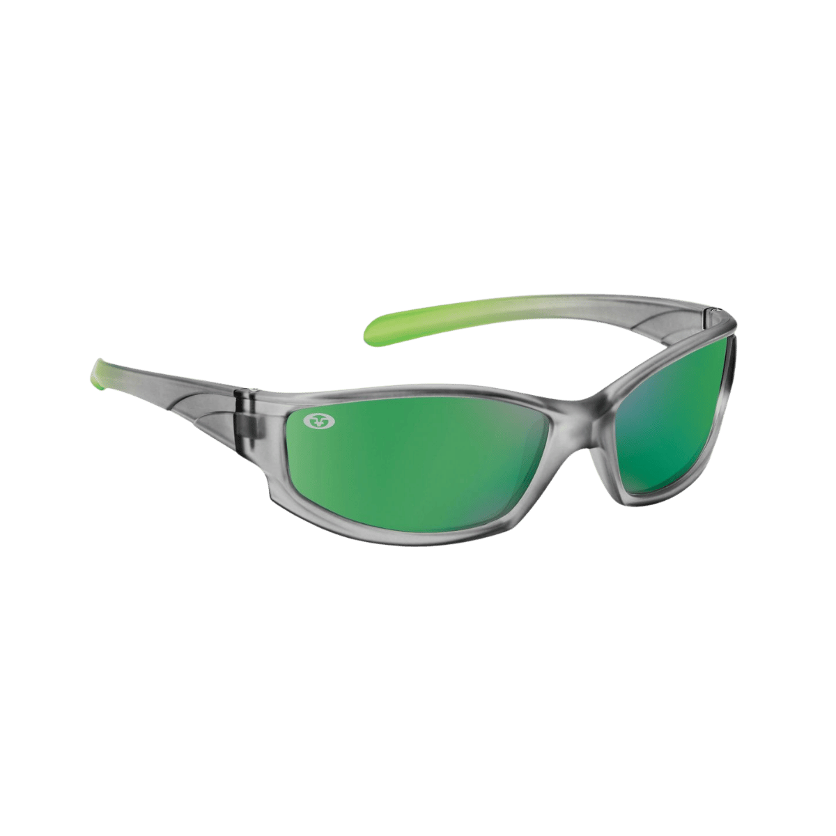 FLYING FISHERMAN BUOY JR ANGLER SUNGLASSES - GREEN MIRROR - GRAY-LIME