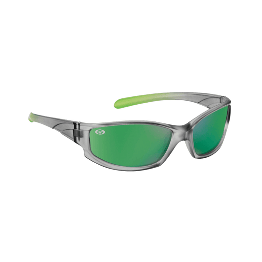 FLYING FISHERMAN BUOY JR ANGLER SUNGLASSES - GREEN MIRROR - GRAY-LIME