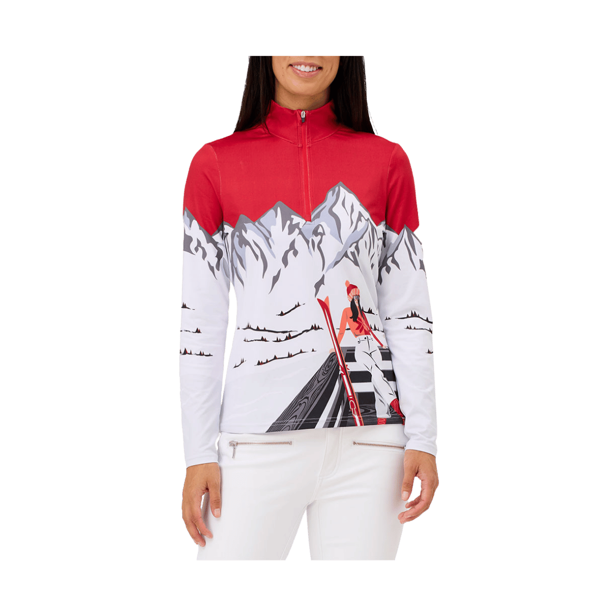 KRIMSON KLOVER WOMEN'S APRES ANYONE 1/4 ZIP - RACING RED