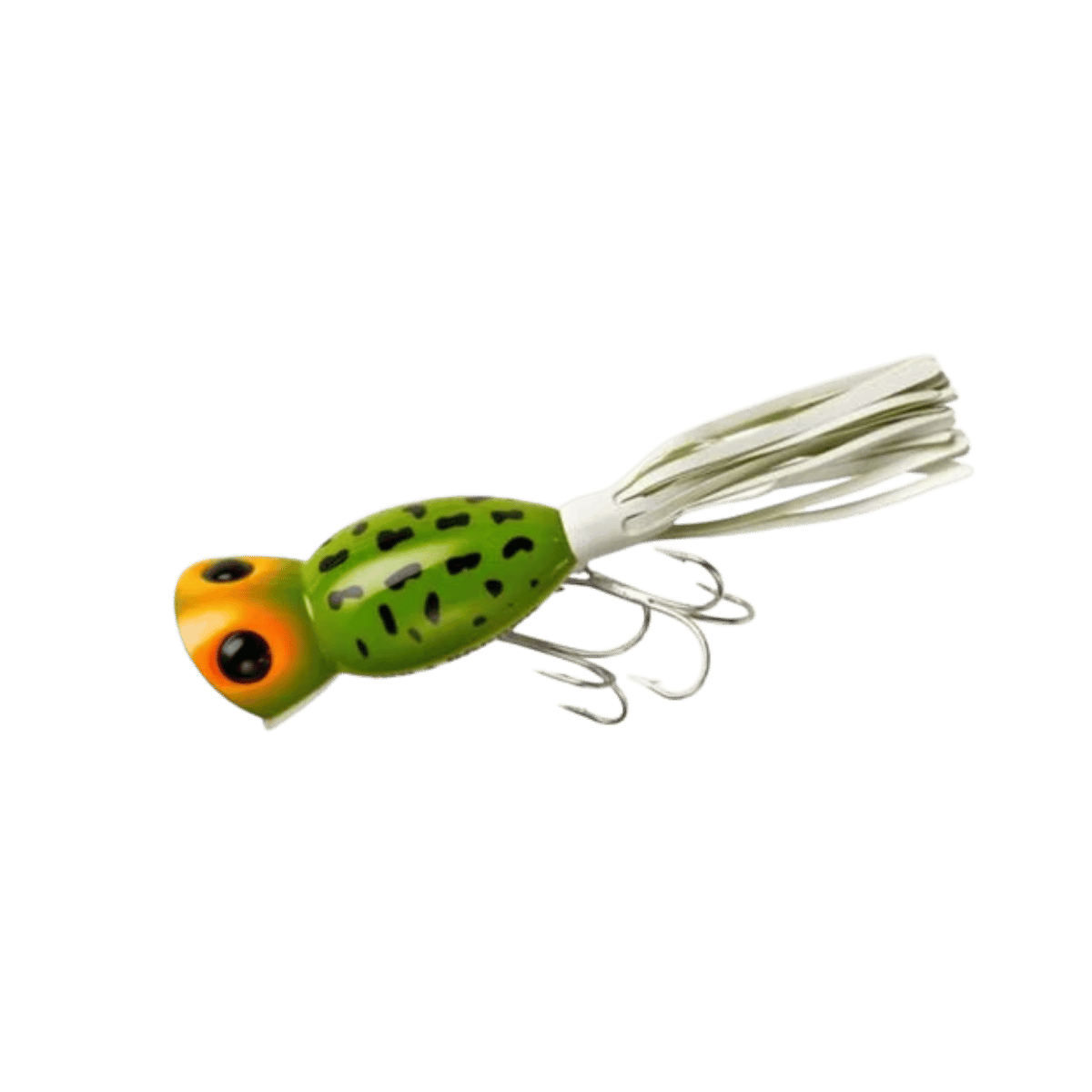 ARBOGAST HULA POPPER FROG WHITE BELLY
