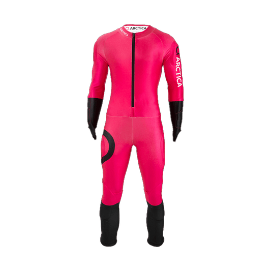 ARCTIC ICONIC GS RACE SUIT - HOT PINK - FRONT VIEW