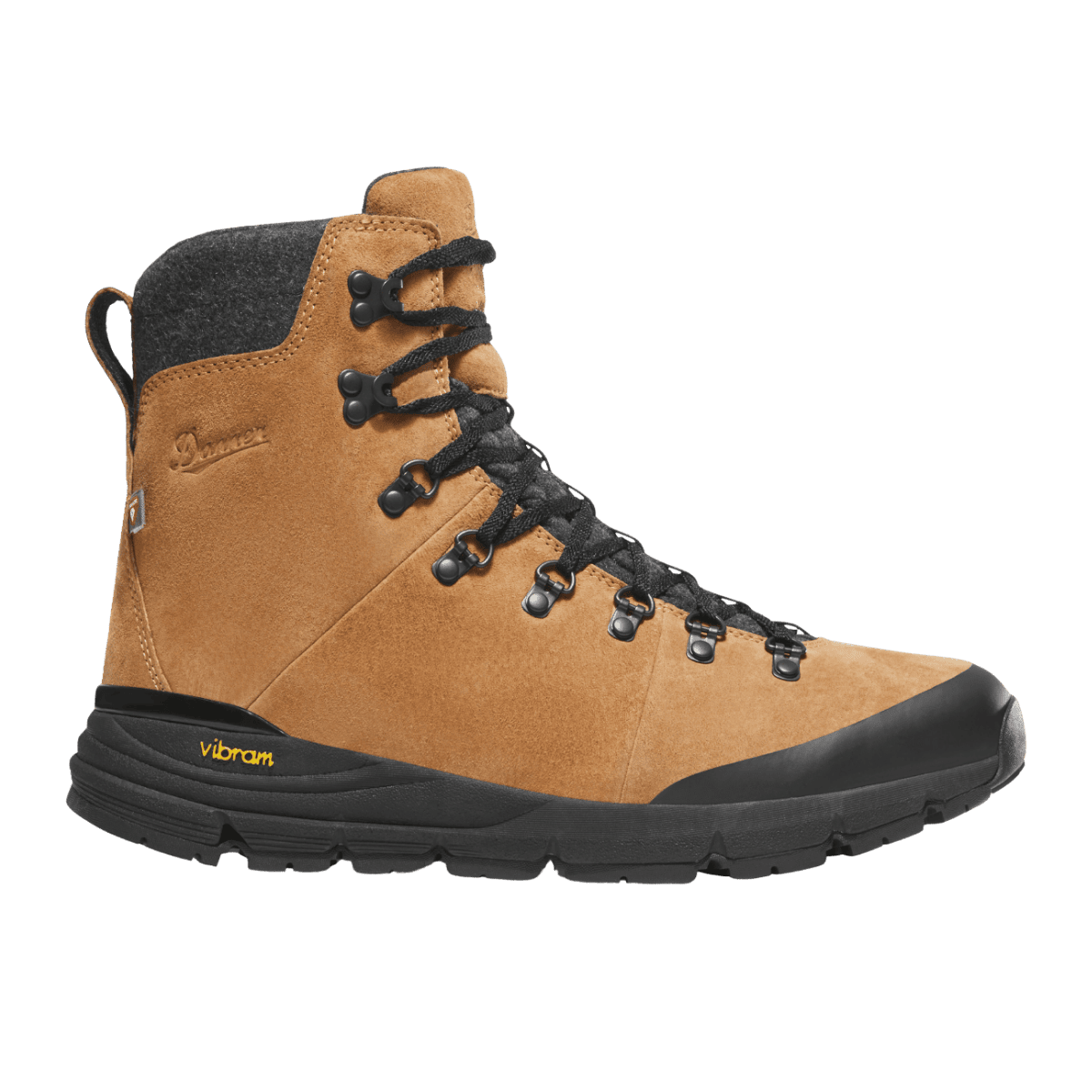 DANNER ARCTIC 600 SIDE-ZIP 7" 200G MEDIUM - BONE BROWN/JET BLACK - LEFT SIDE