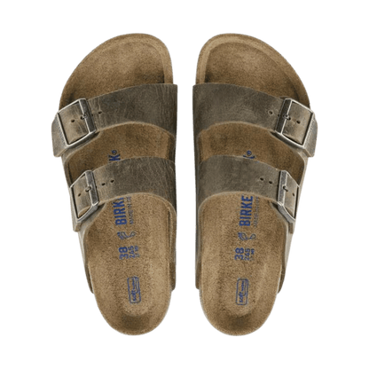 BIRKENSTOCK MEN'S ARIZONA FL WB - REGULAR - FADED KHAKI - TOP VIEW