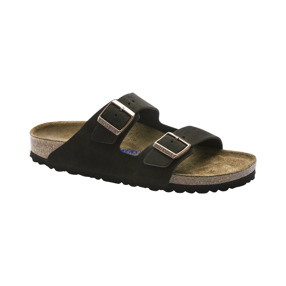 BIRKENSTOCK WOMEN'S ARIZONA SFB SUEDE - NARROW - MOCCA - SIDE VIEW