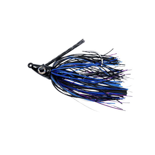 ARSENAL FISHING CORP SUPER FINESSE SWIM JIG LT WIRE 3/8OZ BLAKANDBLUE