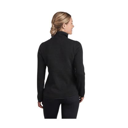 KUHL WOMEN'S ASCENDYR 1/4 ZIP - BLACK - BACK VIEW