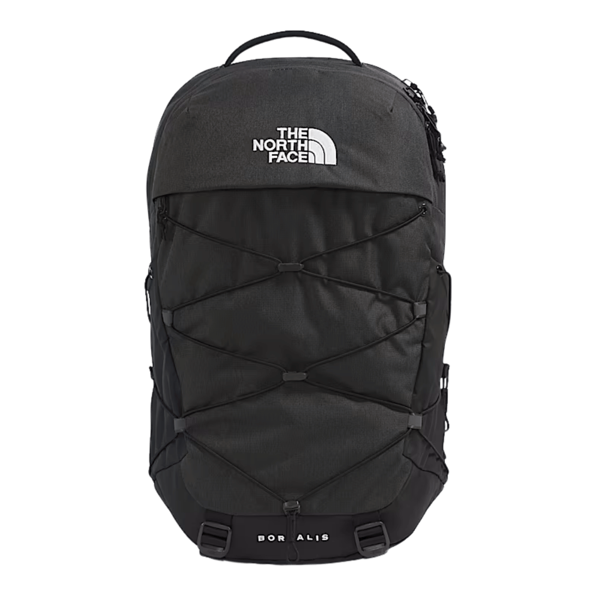  NORTFACE BOREALIS BACKPACK - ASPHALT HEATHER / TNF BLACK FRONT