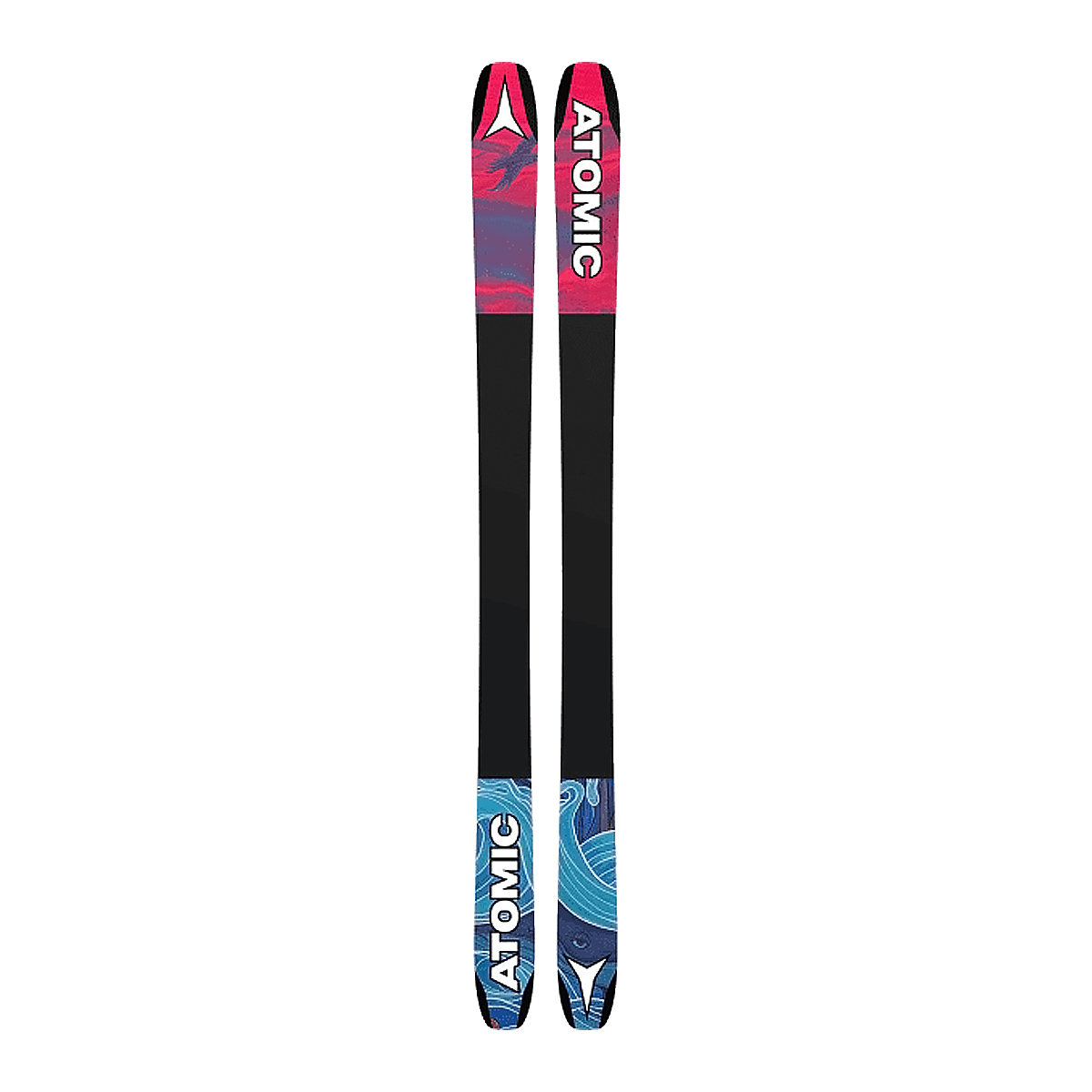 ATOMIC BENT 90 SKIS 2025 BACK GRAPIC