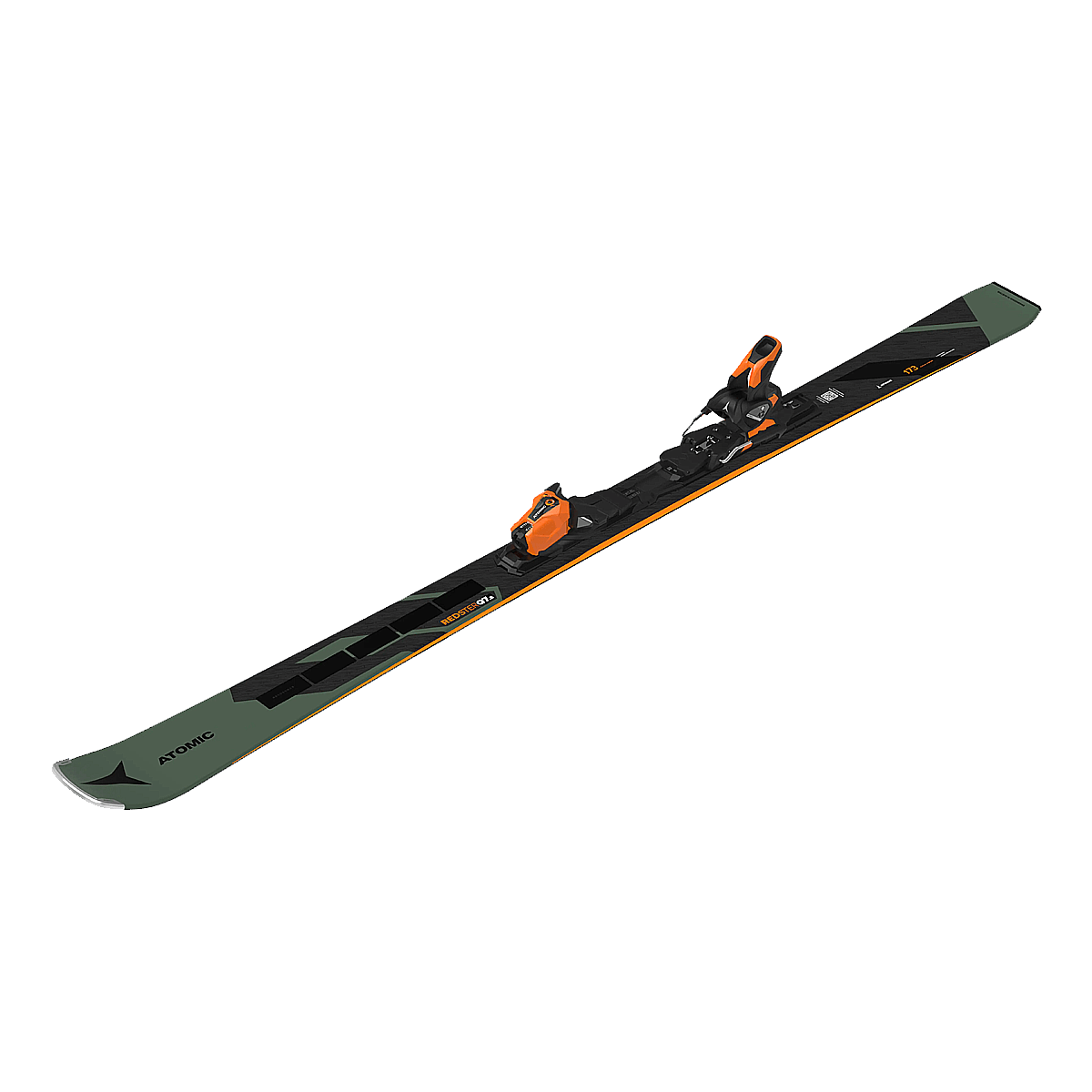 ATOMIC REDSTER Q7.8 REVOSHOCK C SKIS + MI 12 GW BINDINGS FLAT PROFILE