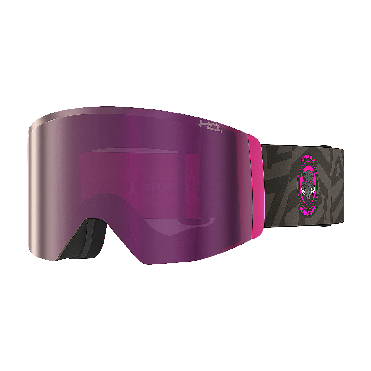 ATOMIC FOUR Q L SIGNATURE GOGGLES BLACK PINK COLORWAY