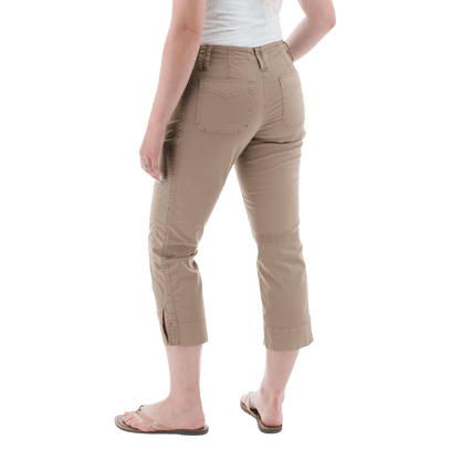 AVENTURA ARDEN ORGANIC COTTON CROP PANTS WOMENS - CINDER_BACK ANGLE
