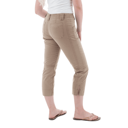 AVENTURA ARDEN ORGANIC COTTON CROP PANTS WOMENS - CINDER_SIDE ANGLE