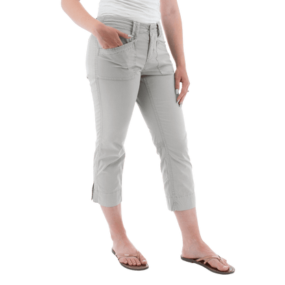 AVENTURA ARDEN ORGANIC COTTON CROP PANTS WOMENS - FOLKSTONE GREY