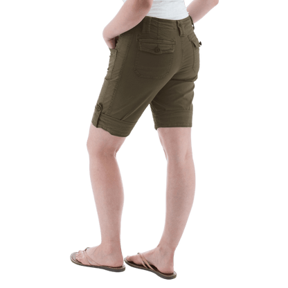 AVENTURA ARDEN ROLL-UP ORGANIC SHORT WOMENS - GRAPE LEAF_BACK ANGLE